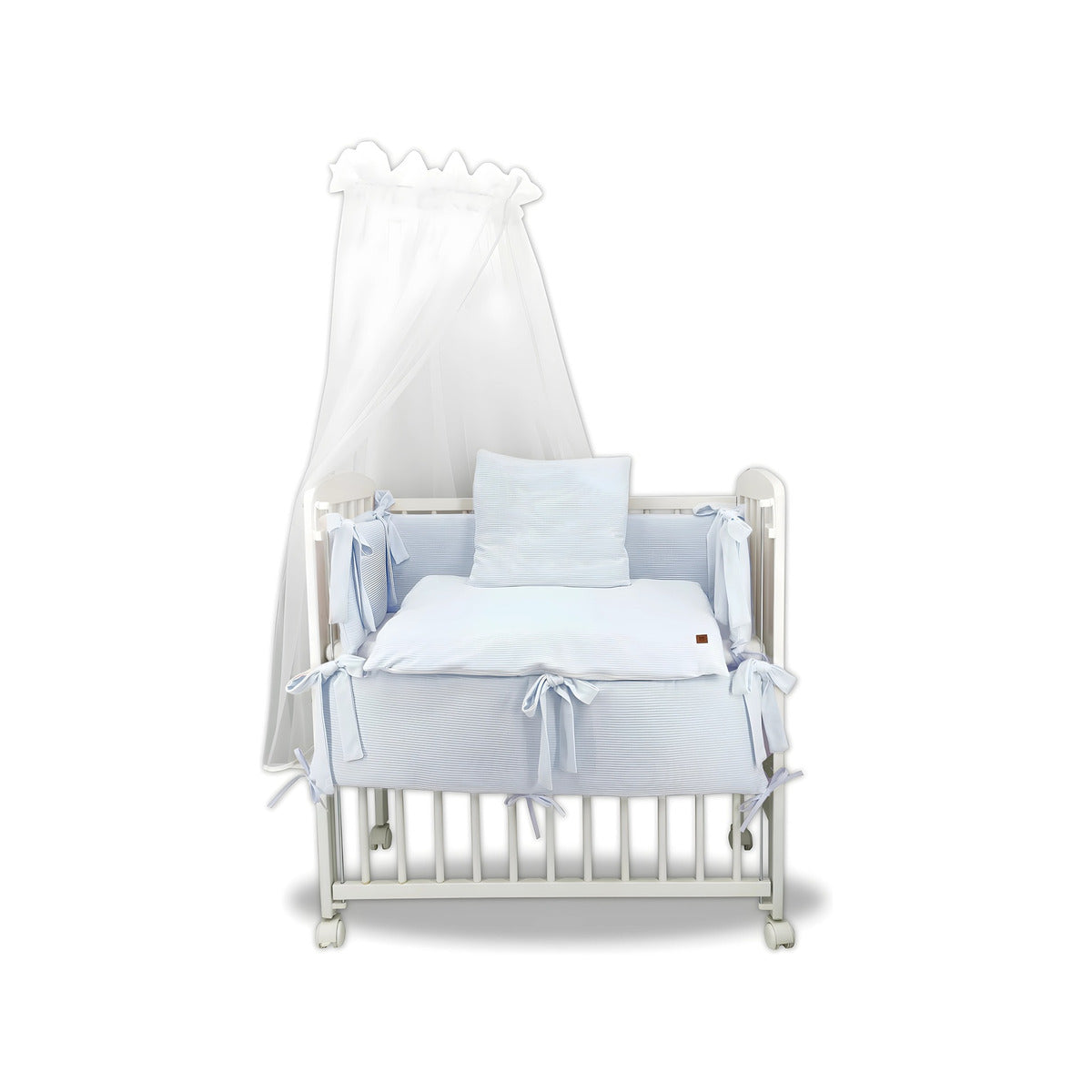 Baby Beistellbett Babybett Sweater Soft Blau