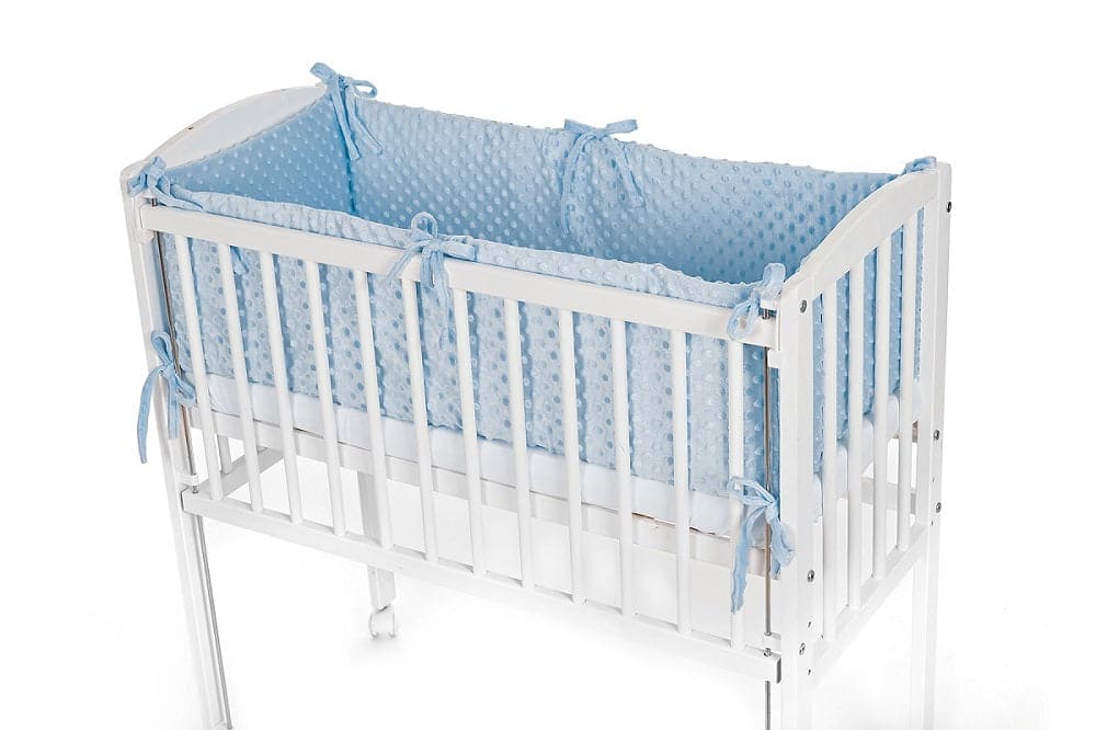 Baby Beistellbett Matratze Minky Nestchen Blau - babyhafen.de