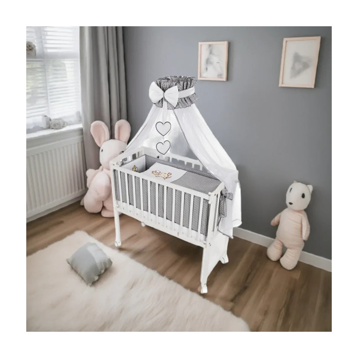 8-teilig Babybett Beistellbett 90x40 Giraffe - babyhafen.de