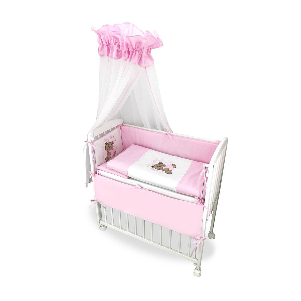 3in1 Beistellbett, weiß Boxspring Modell Knuddelbärchen
