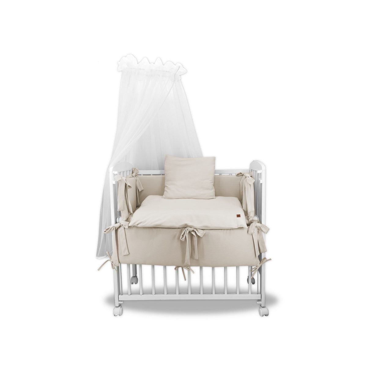 3in1 Beistellbett Babybett Sweater Soft Beige - babyhafen.de