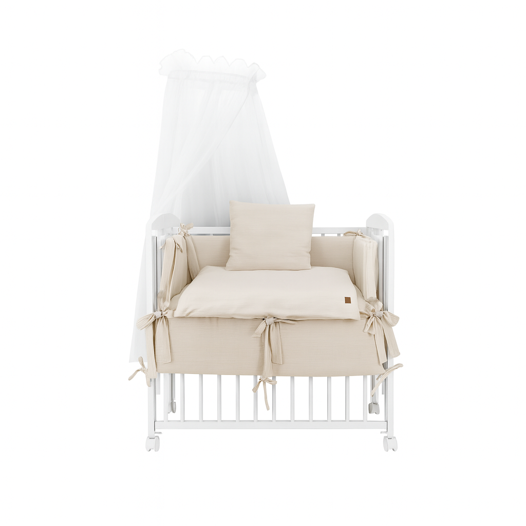 Komplettes Beistellbett-Set Sweater Soft Beige von Babyhafen