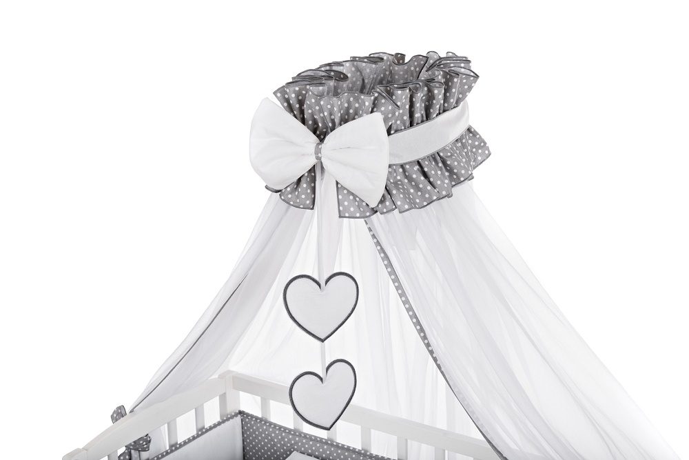 Babybettwäsche für Beistellbett Grau Giraffe - babyhafen.de