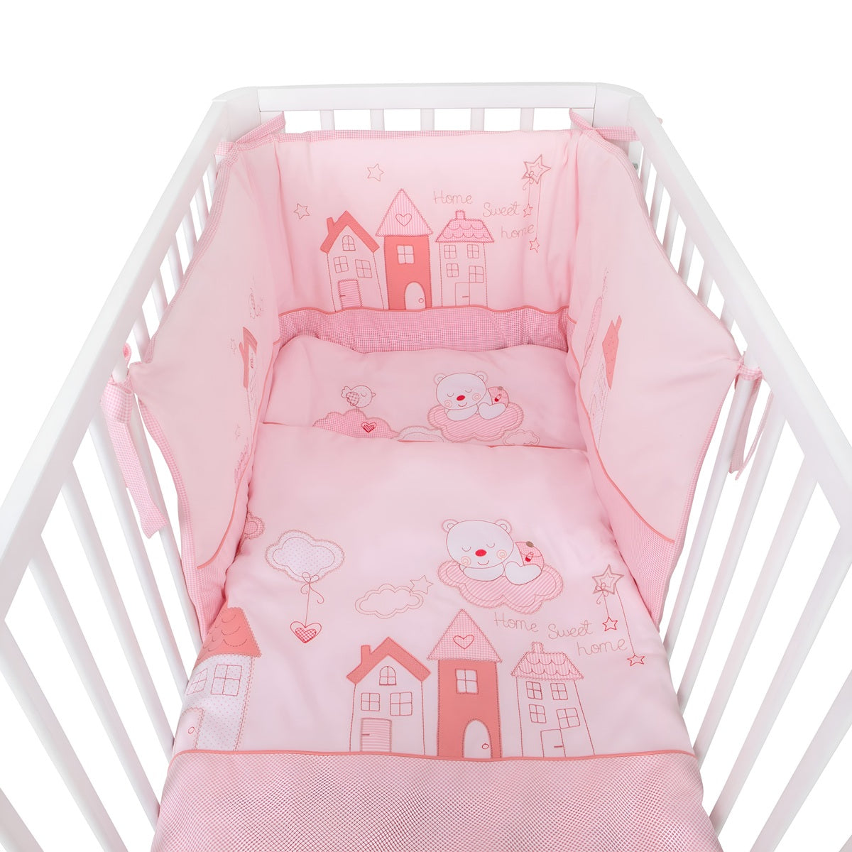Kinderbett 60x120 Umbaubar, Bio Home-Sweet Rosa - babyhafen.de