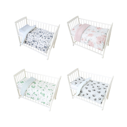 Mobiles Beistellbett Weiß inkl. Matratze & Bettwäsche – viele Varianten - babyhafen.de