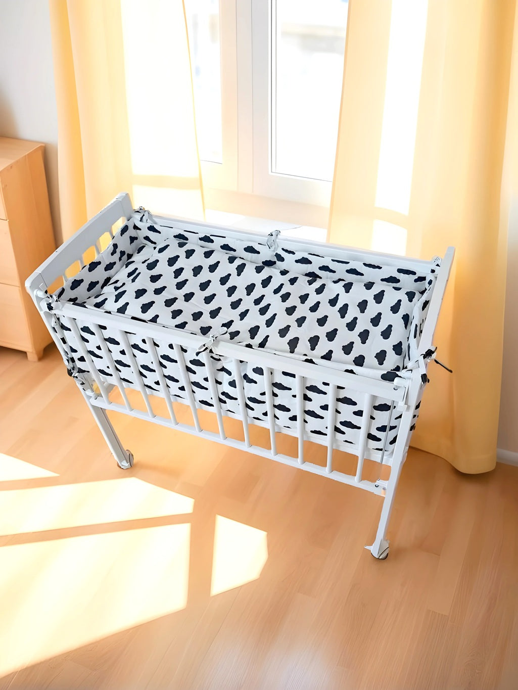 5-teiliges Wiegenset Wolken, aus Baumwolle - babyhafen.de
