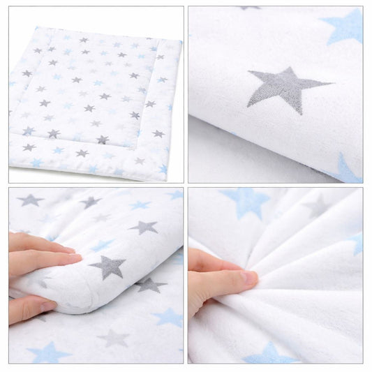 Baby Wickelauflage aus Baumwolle mit Sternen 75 × 75 cm