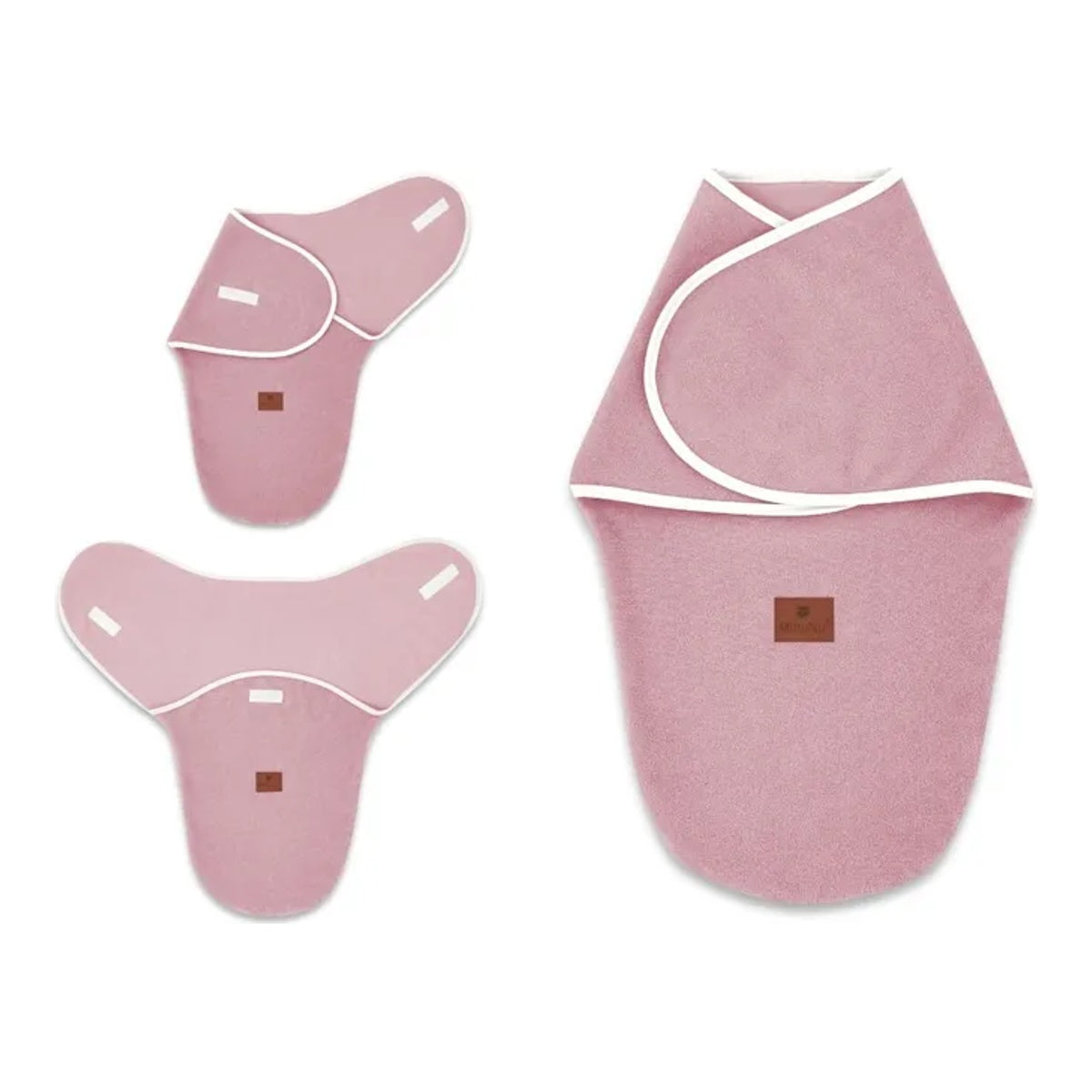 Baby Pucktuch Thermofrottee für Neugeborene Farbe Himbeere mit Klettverschluss