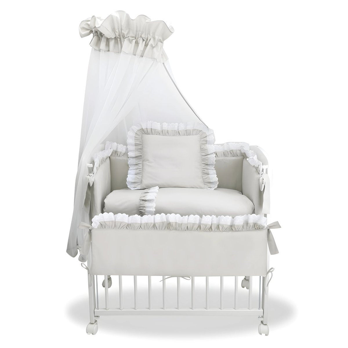 3in1 Beistellbett Babybett Royal Spitze - babyhafen.de