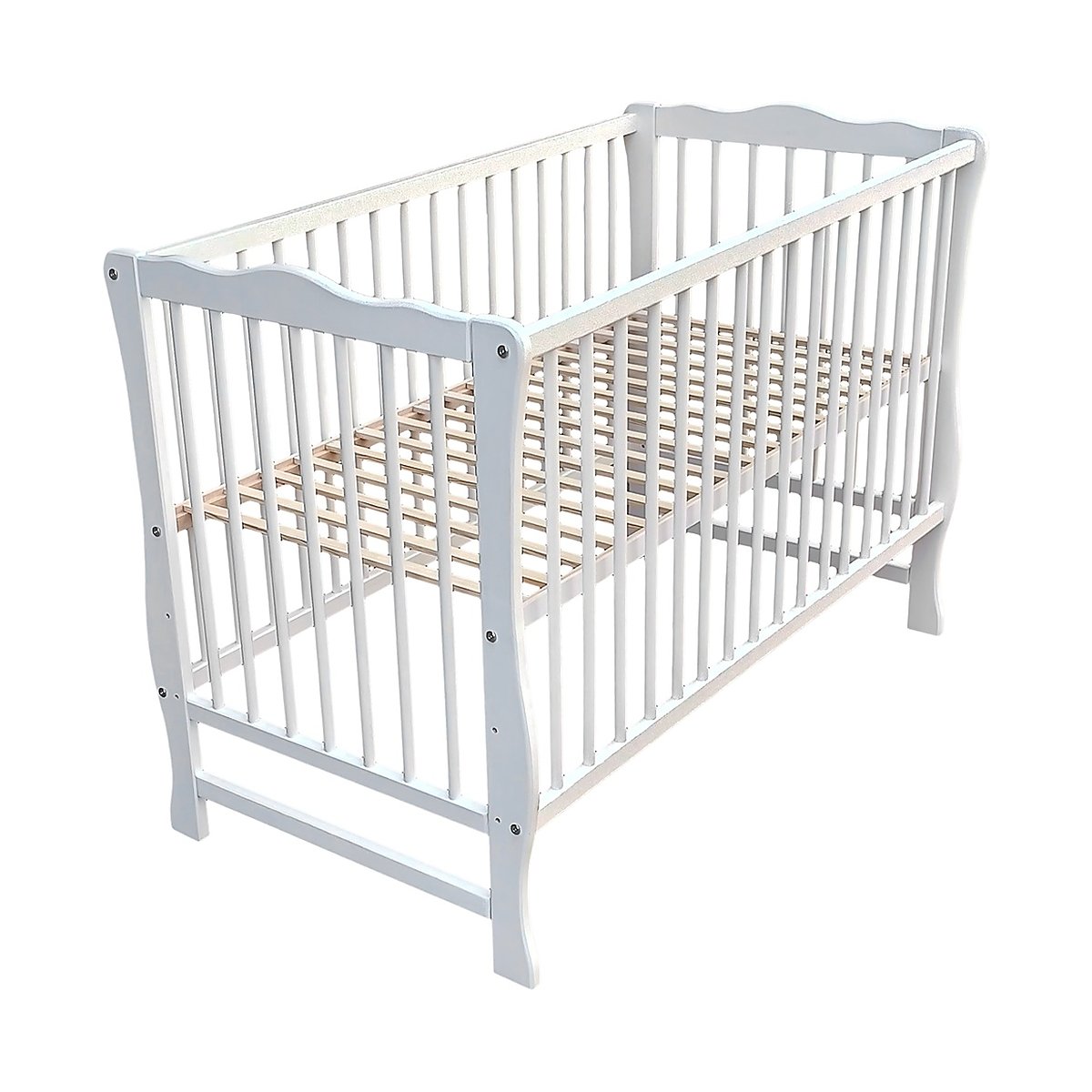 Babybett Juliett aus Kiefernholz – 60x120 cm mit Matratze - babyhafen.de