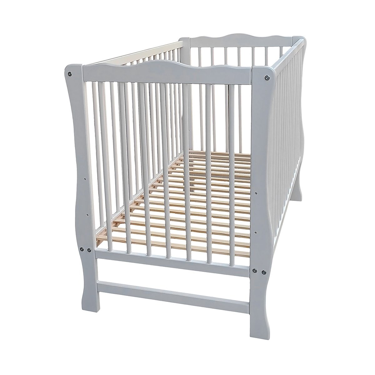 Babybett Juliett aus Kiefernholz – 60x120 cm mit Matratze - babyhafen.de