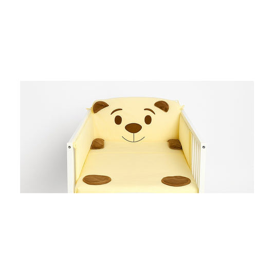 Babybett mit süßem Bärchen-Design – Babyhafen Mascotas Kollektion