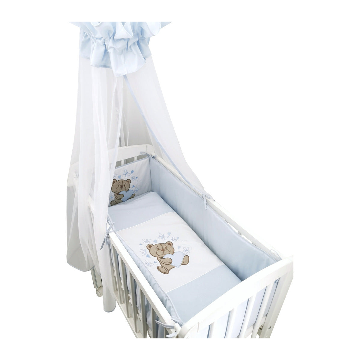 3in1 Beistellbett, weiß Boxspring Modell Knuddelbärchen