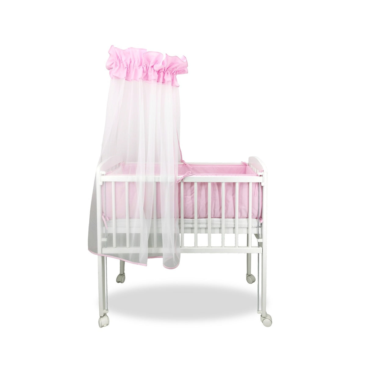 3in1 Beistellbett Knuddelbärchen Rosa mit Matratze & Bettwäsche - babyhafen.de