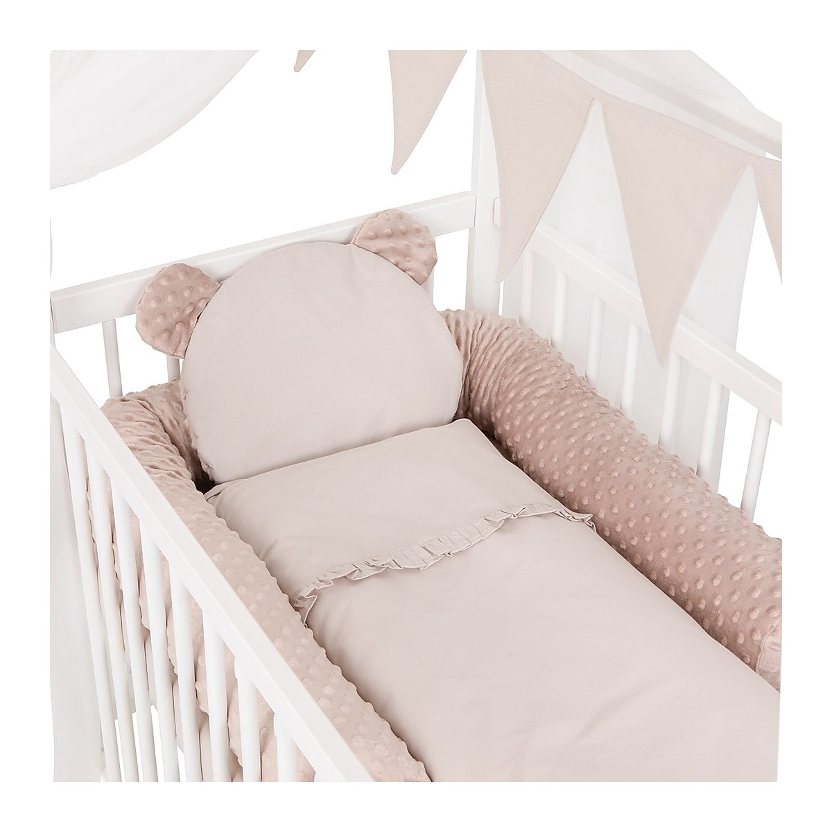Royal Hausbett Kinderbett 60x120 Matratze Bettset Beige