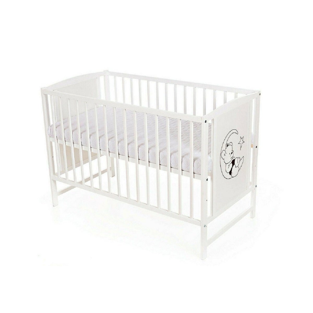 Komple yatak 120 × 60 bebek yatağı Teddy ayda, mavi