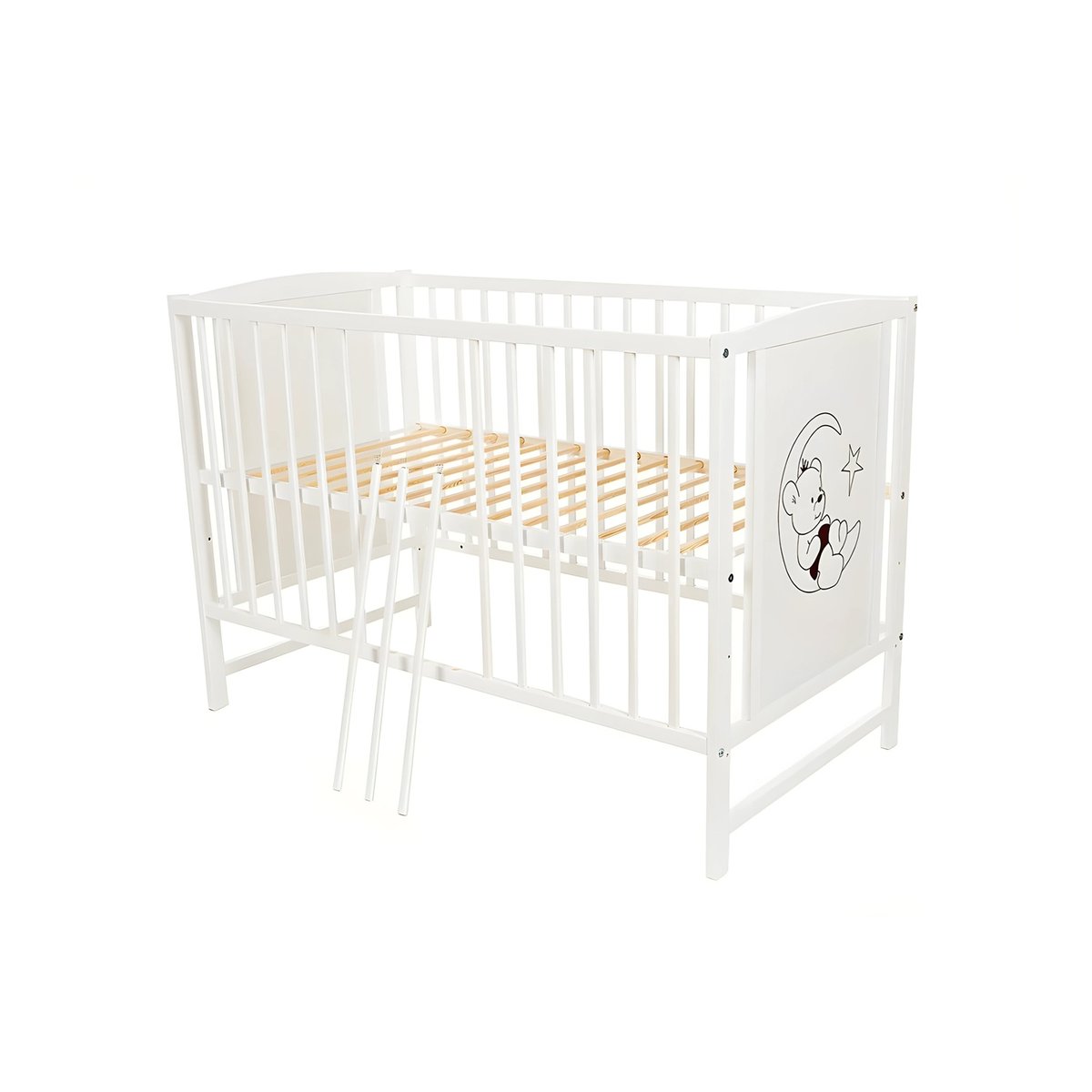 Komple yatak 120 × 60 bebek yatağı Teddy ayda, mavi