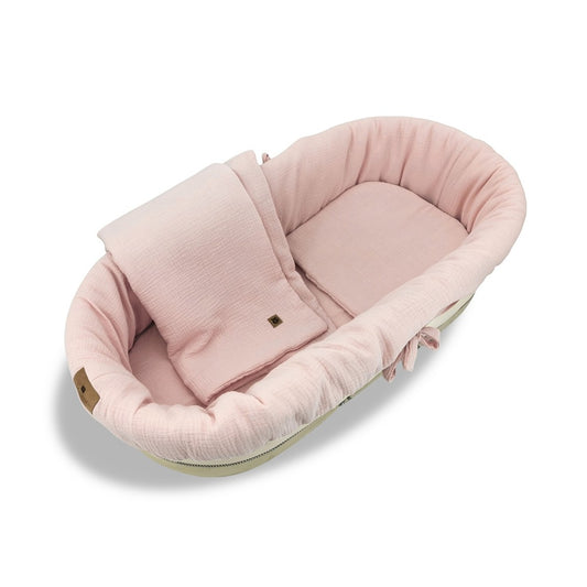 Rosa Kinderwagen-Accessoires aus Musselin für Neugeborene