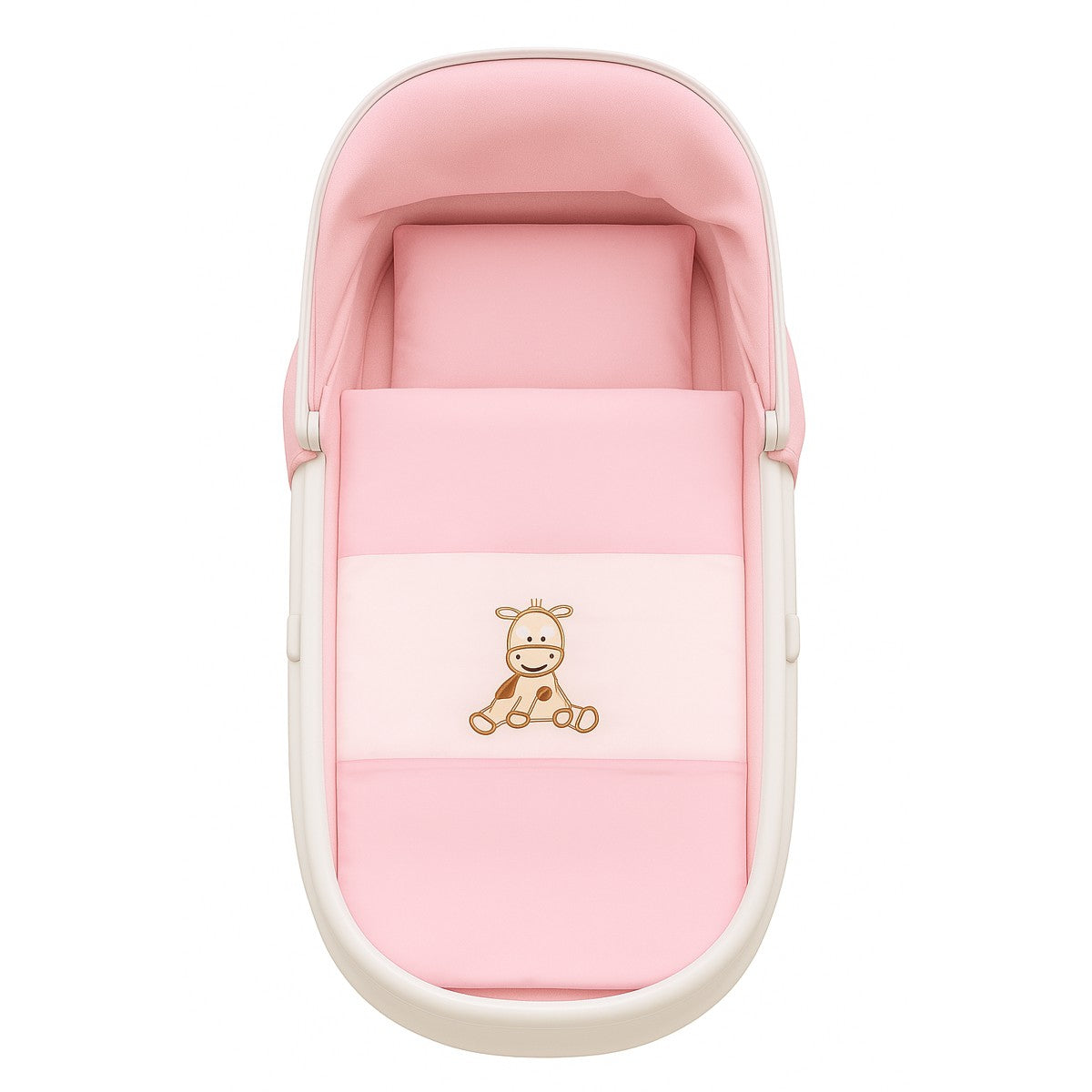 Baby Garnitur für Kinderwagen mit Stickerei Rosa - babyhafen.de