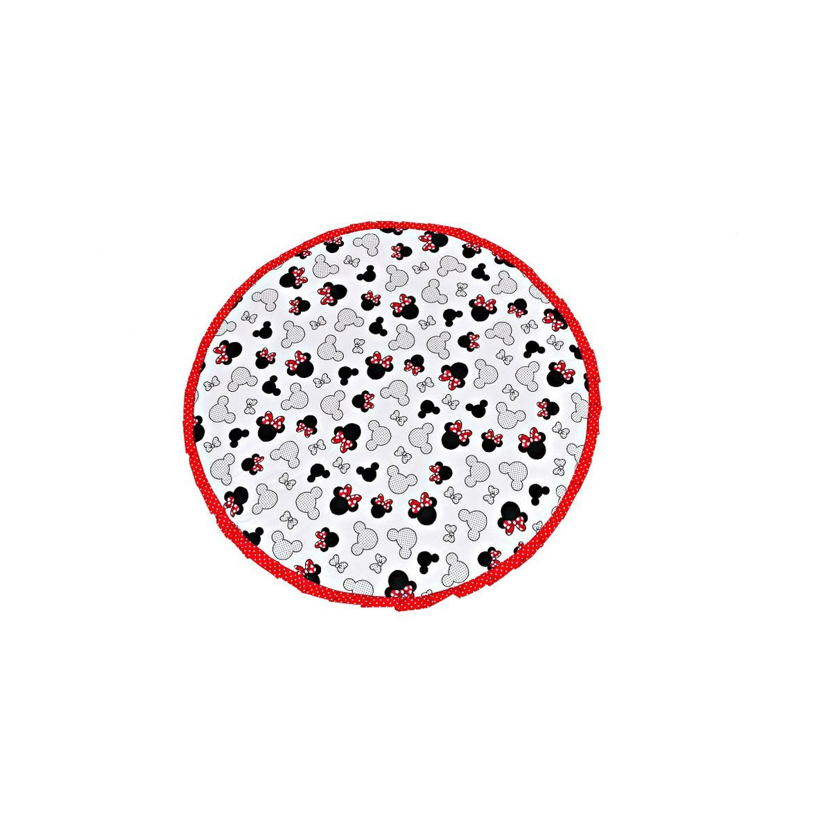 Baby Krabbeldecke Mädchen, rund, Baumwolle, Minnie Maus Design