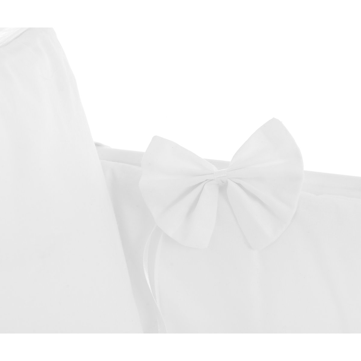 Beistellbett 90×40 Matratze, Rollen, BABY Himmel Schleifen - babyhafen.de