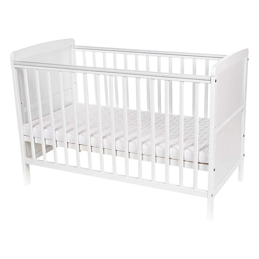 Babybett Travis 60×120 cm umbaubar mit Matratze und Lattenrost