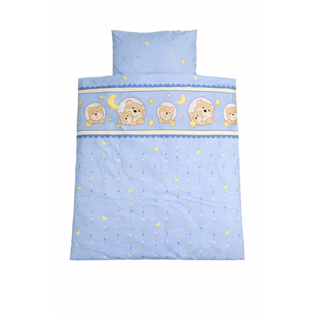 Kinderbettwäsche Set 4-teilig aus 100 % Baumwolle, antiallergisch