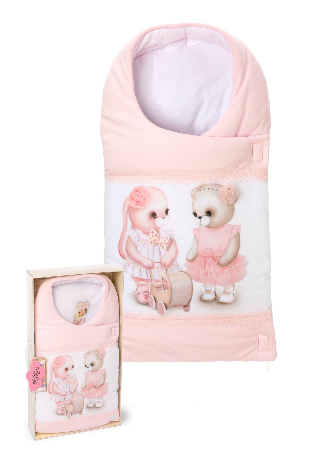 Bio Kuschelnest, Einschlagdecke, Steckkissen, BIANCA - babyhafen.de