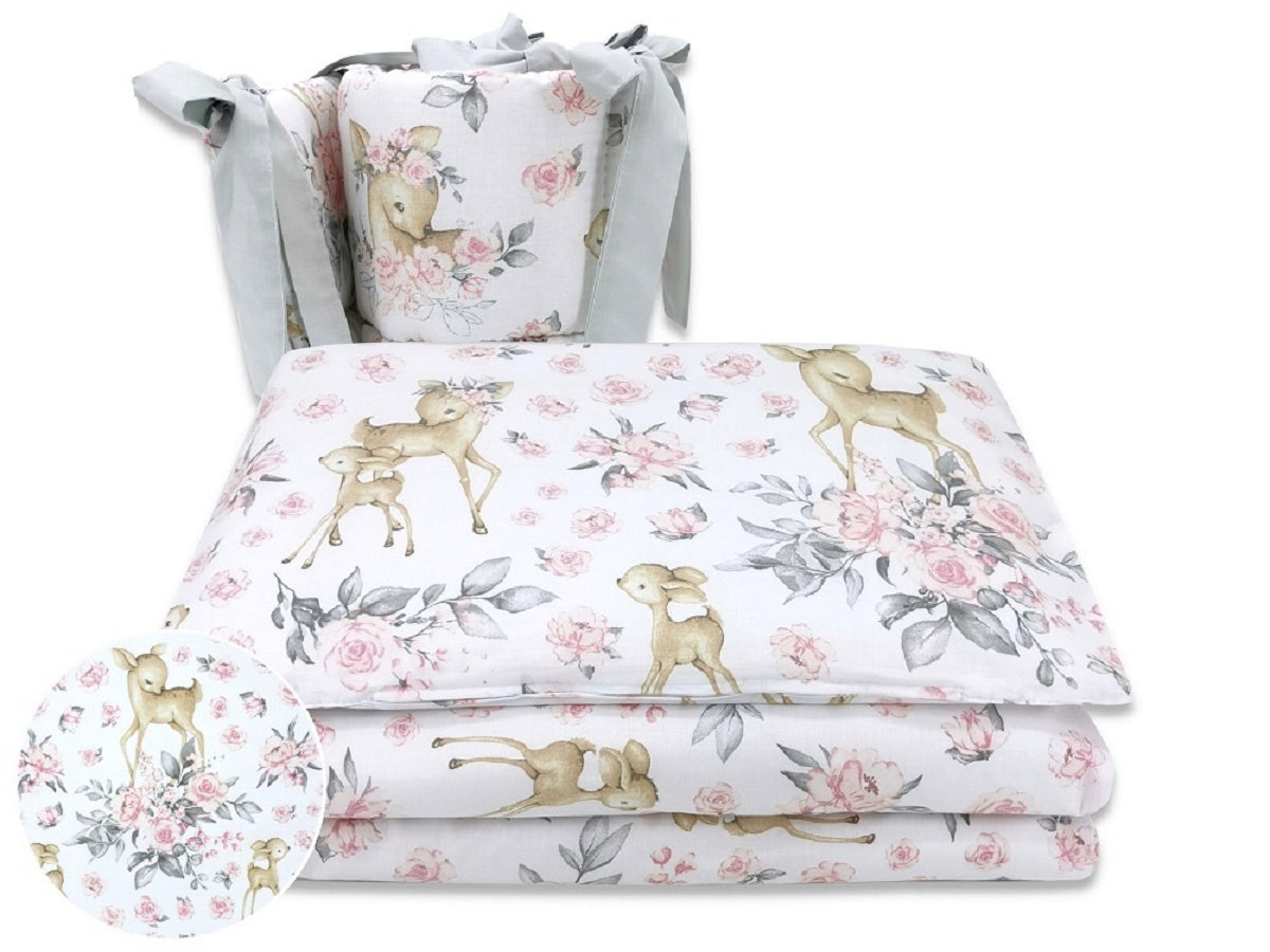 Baby Wiegenset Set für Babywiege Rehe - babyhafen.de