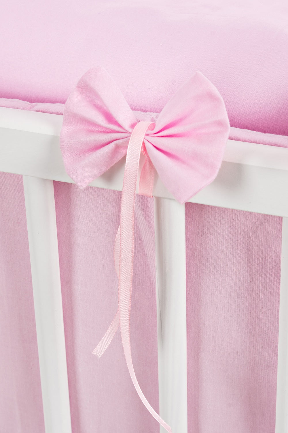 Beistellbett Matratze, Rollen, HERZEN rosa Deko-Schleifen - babyhafen.de