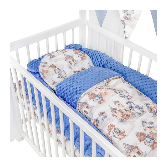 Komplettset Hausbett Kinderbett mit Matratze und Bettwäsche