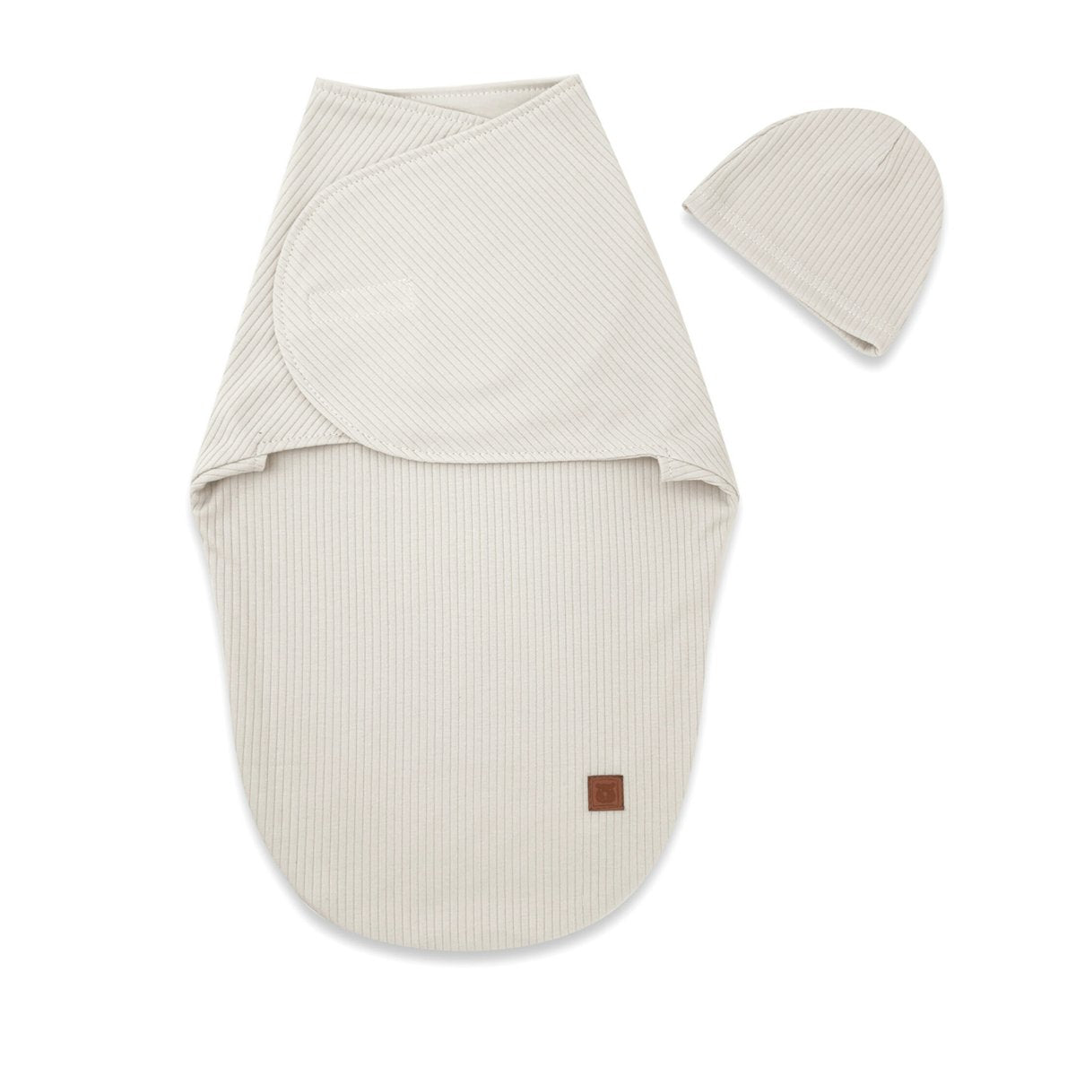 Pucktuch Set aus Baumwolle für Neugeborene – Beige