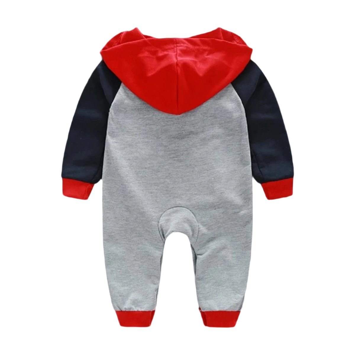 Langer Baby-Overall mit Kapuze und Herzmotiv für Papa