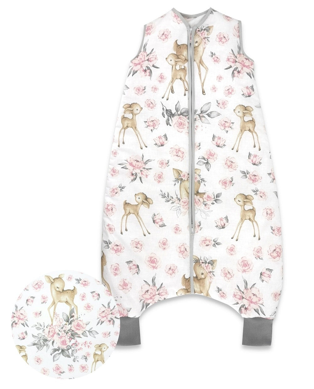 Kinderschlafsack mit Füßen Beinen Rehe 2.5 TOG - babyhafen.de
