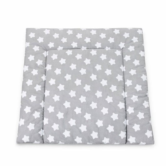 Wickelauflage Set für Babyzimmer, grau-weißes Sternen Design