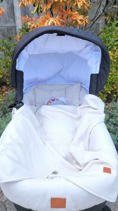 4-tlg. Umrandung für Kinderwagen-Bezug Sweater - babyhafen.de 