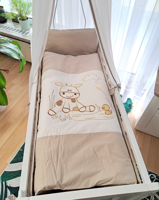 6-tlg. Babybett Beistellbett 90×40 mit Zubehör Farm