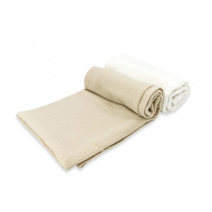 2er-Pack Mullwindeln 80x80 cm Musselin - babyhafen.de 