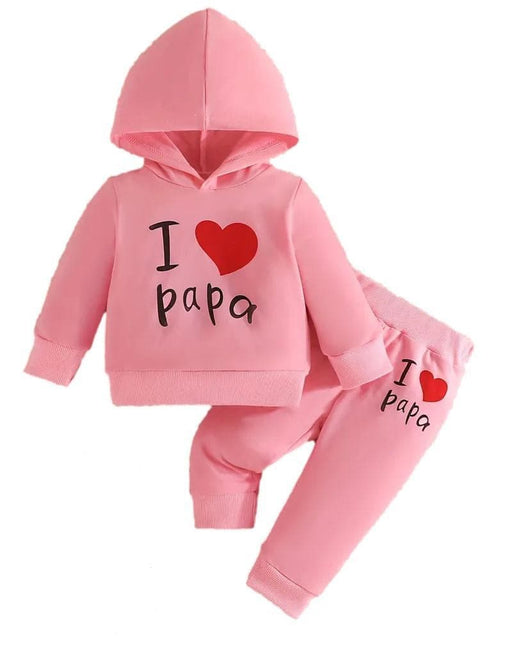 2er-Set Baby I LOVE PAPA Pink - babyhafen.de 