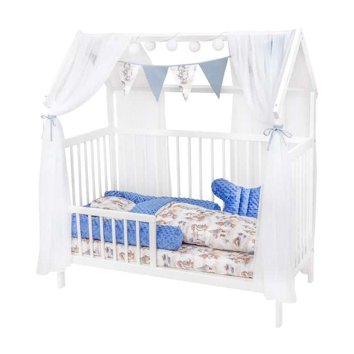 2in1 Hausbett 60×120 mit Schutzgitter Traveling Dragon - babyhafen.de 