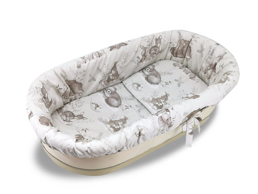 3-teiliges Kinderwagen-Set im Wald-Design – 100% Baumwolle - babyhafen.de 