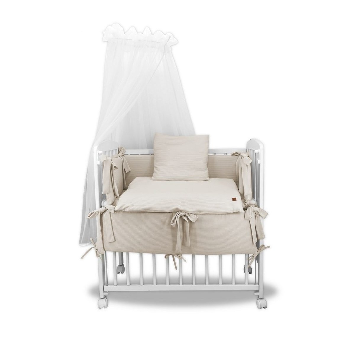 Beistellbett mit ausstattung Beige komplett set 
