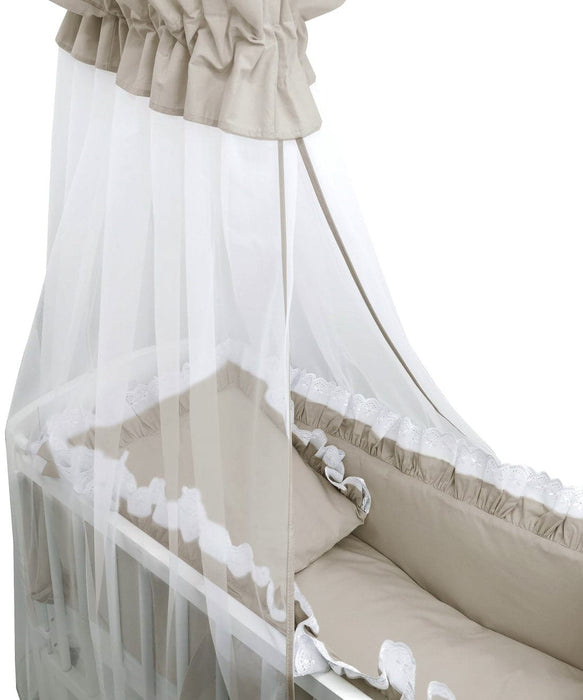 3in1 Beistellbett Babybett Royal Beige Spitze - babyhafen.de 