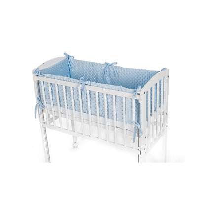 Baby Beistellbett Matratze Minky Nestchen Blau - babyhafen.de 