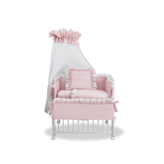 3in1 Cot Baby Bed Royal Pink Lace