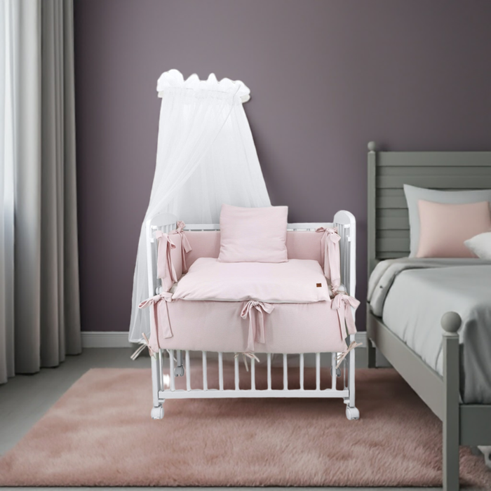 3in1 Beistellbett Babybett Sweater Soft Rosa - babyhafen.de 