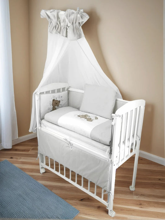 3in1 Beistellbett, weiß Boxspring Modell Knuddelbärchen - babyhafen.de 