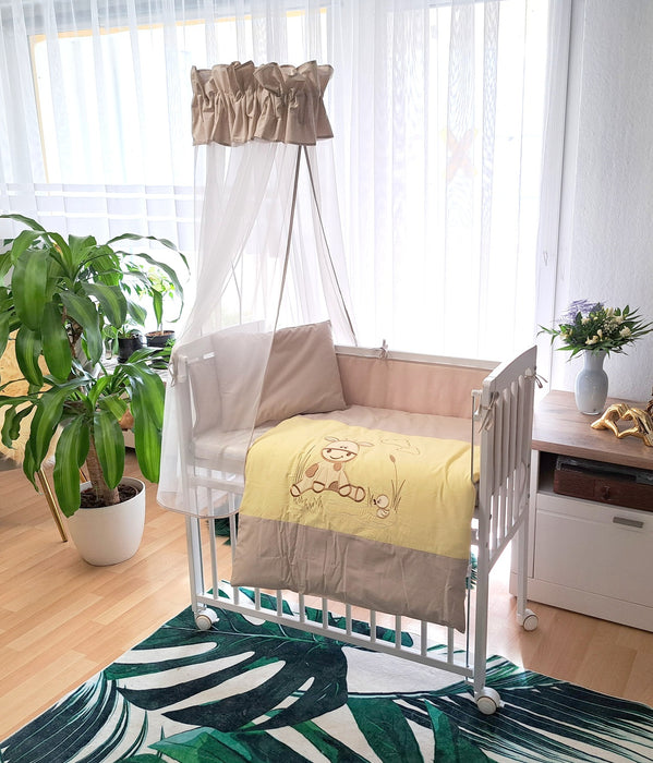 6-tlg. Babybett Beistellbett 90×40 mit Zubehör Farm