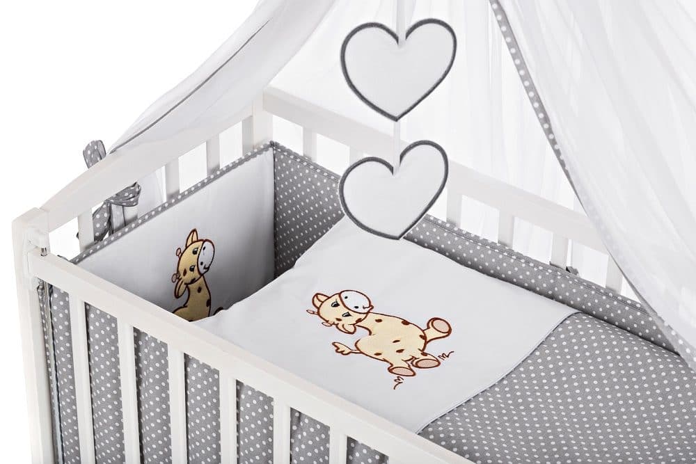 8-teilig Babybett Beistellbett 90x40 Giraffe - babyhafen.de 