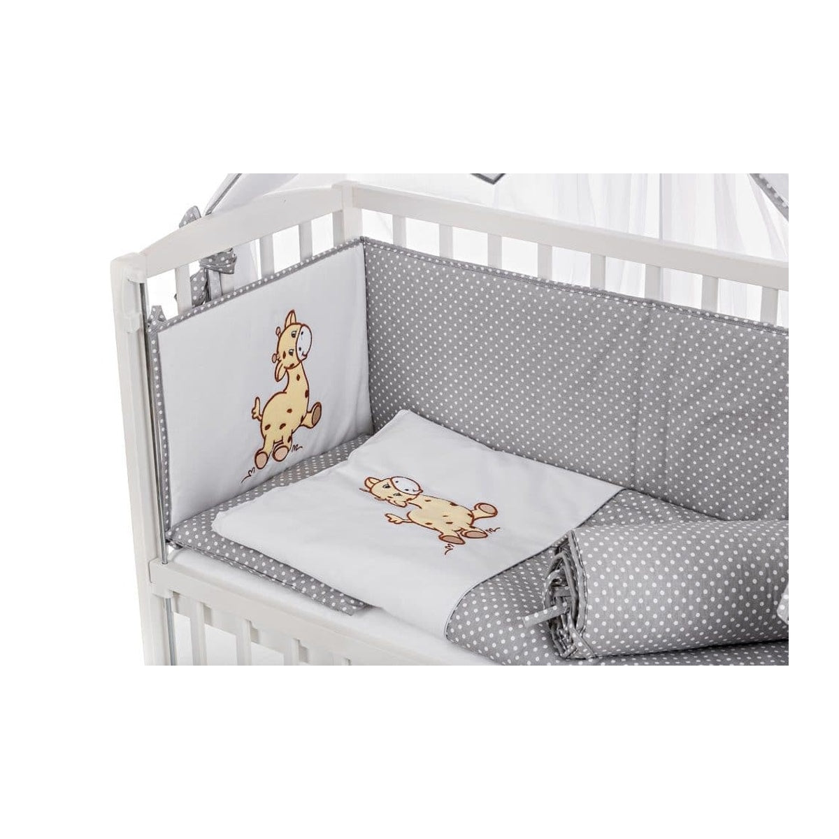 8-teilig Babybett Beistellbett 90x40 Giraffe - babyhafen.de 